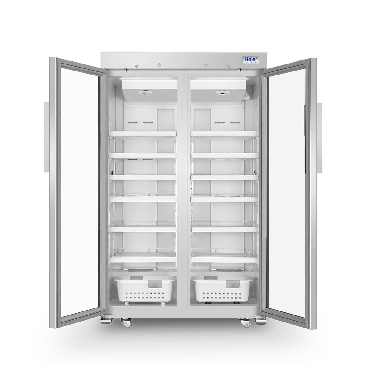 Haier Biomedical Double Door Freestanding Pharmacy Refrigerator 1030L Glass Door Haier Biomedical Double Door Freestanding Pharmacy Refrigerator 1030L Glass Door