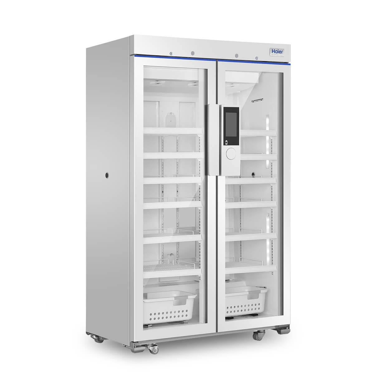 Haier Biomedical Double Door Freestanding Pharmacy Refrigerator 1030L Glass Door Haier Biomedical Double Door Freestanding Pharmacy Refrigerator 1030L Glass Door