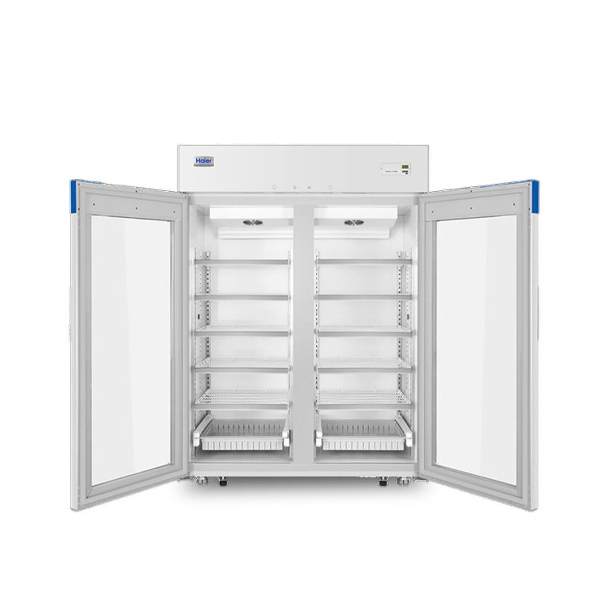Haier Biomedical Double Door Freestanding Pharmacy Refrigerator 1099L Glass Door Haier Biomedical Double Door Freestanding Pharmacy Refrigerator 1099L Glass Door