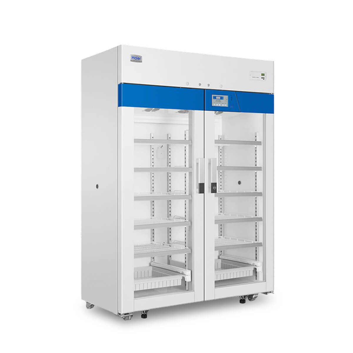 Haier Biomedical Double Door Freestanding Pharmacy Refrigerator 1099L Glass Door Haier Biomedical Double Door Freestanding Pharmacy Refrigerator 1099L Glass Door