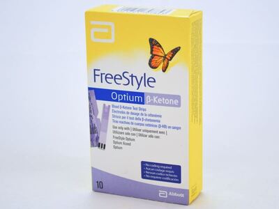 Freestyle Optium B Ketone Test Strips x10